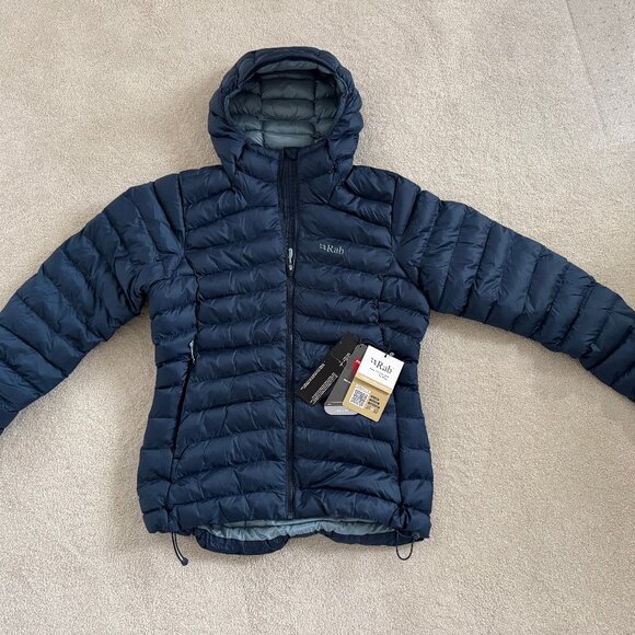Women's Rab Cirrus Alpine Insulated Jacket, Size Medium, Tempest Blue, NWT - Picture 2 of 11